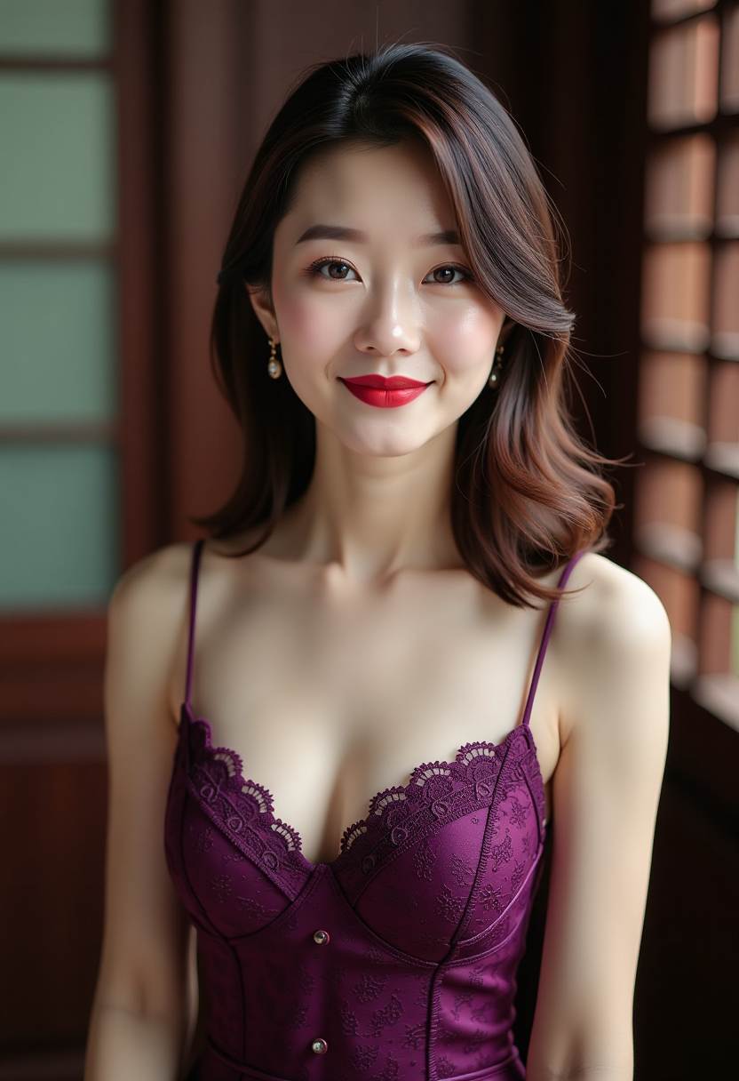 丝绒晚宴裙光泽
